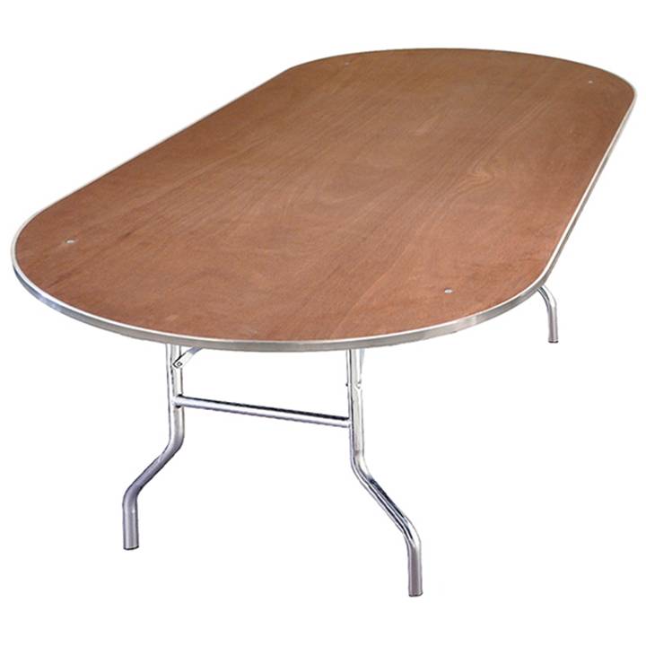 8' X 4' Oval Double Wide Table