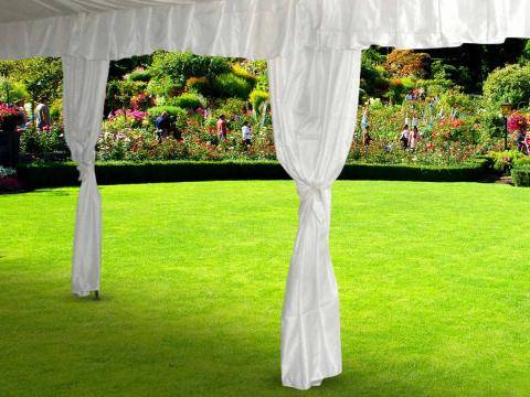 White Tent Leg Covers