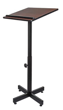 Podium Mahogany Adjustable Height