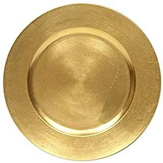 13" Acrylic Brushed Gold Charger Plate