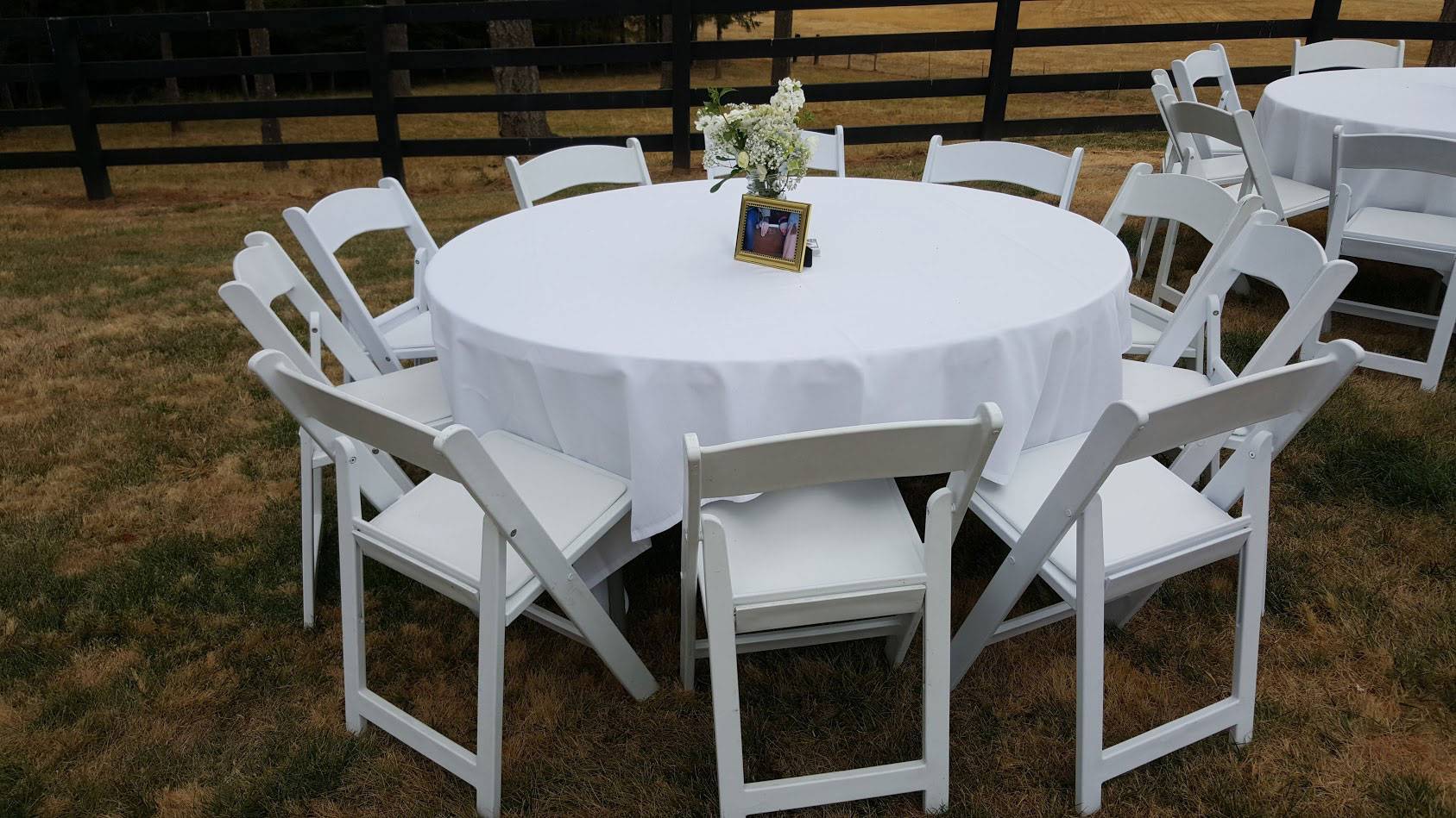 Resin 60"Table&Chair 40