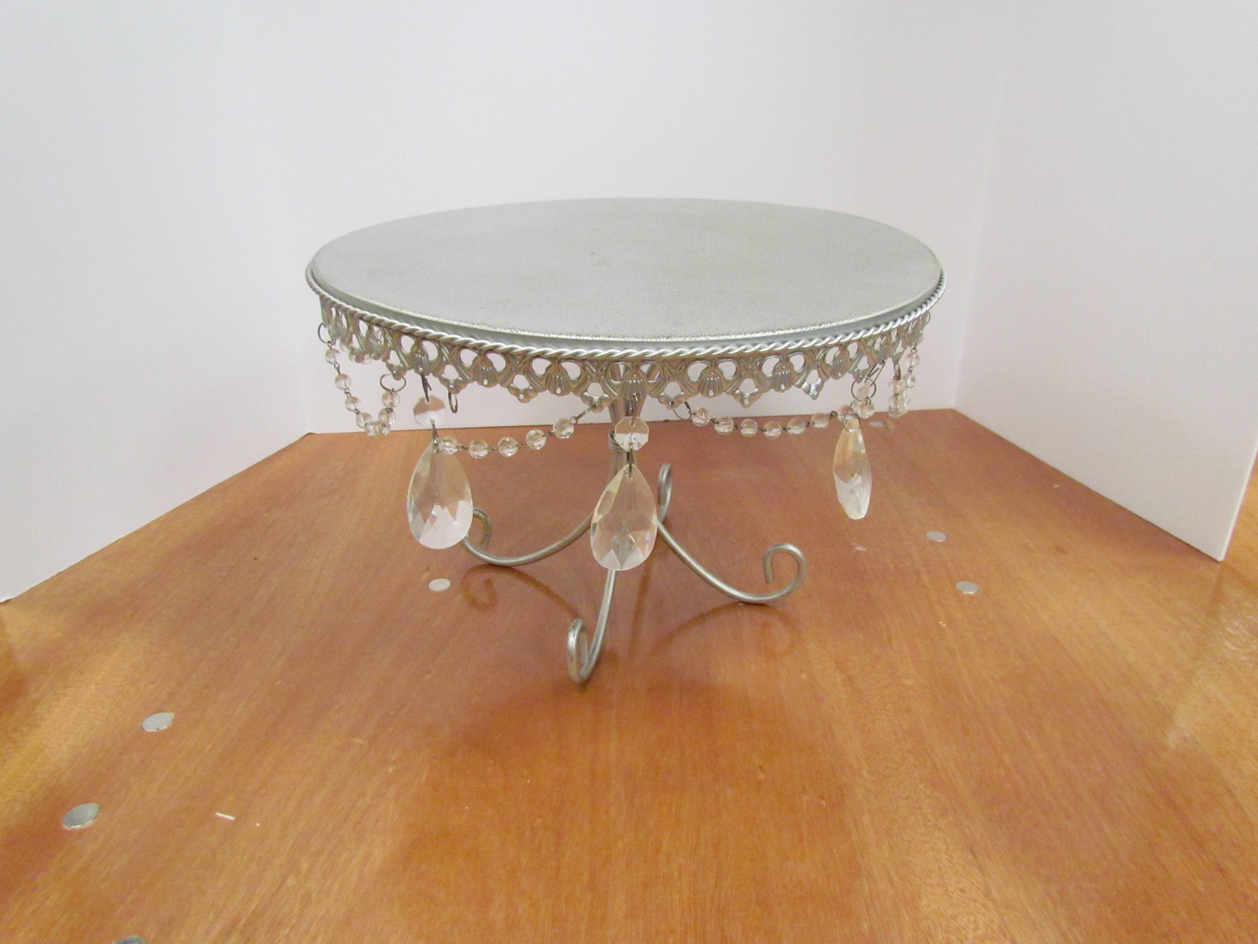 Vintage 13" Gray Cake Stand