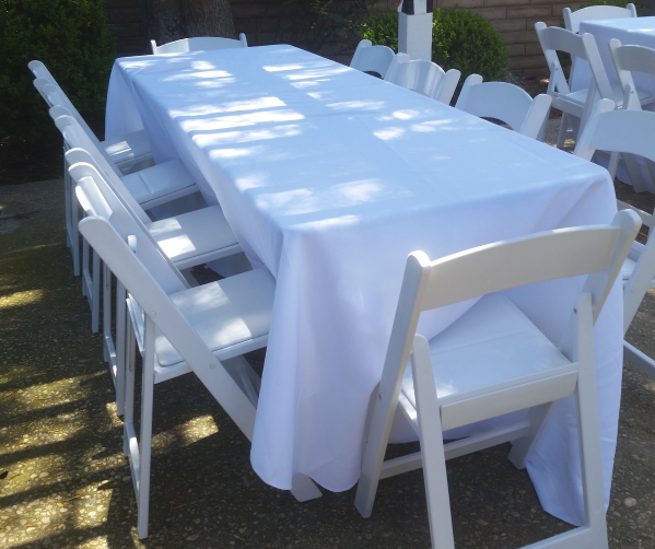 8' Wood Banquet Table