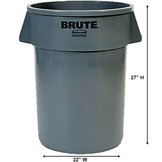 32 Gal Round Trash Can
