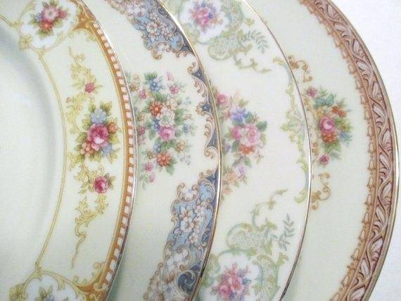 Mismatched Dinner Plates