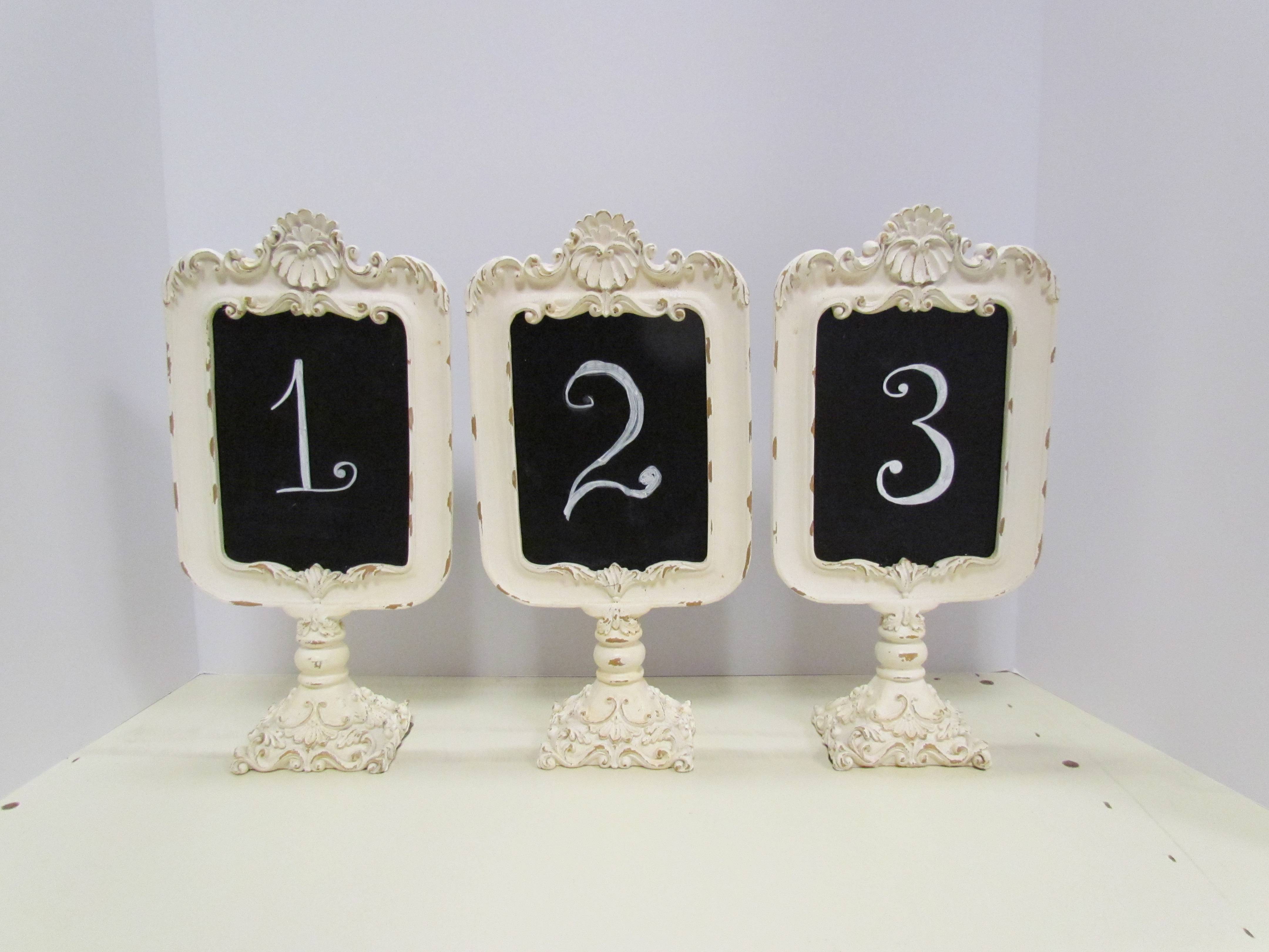 Victorian Table Numbers (Set of 9)