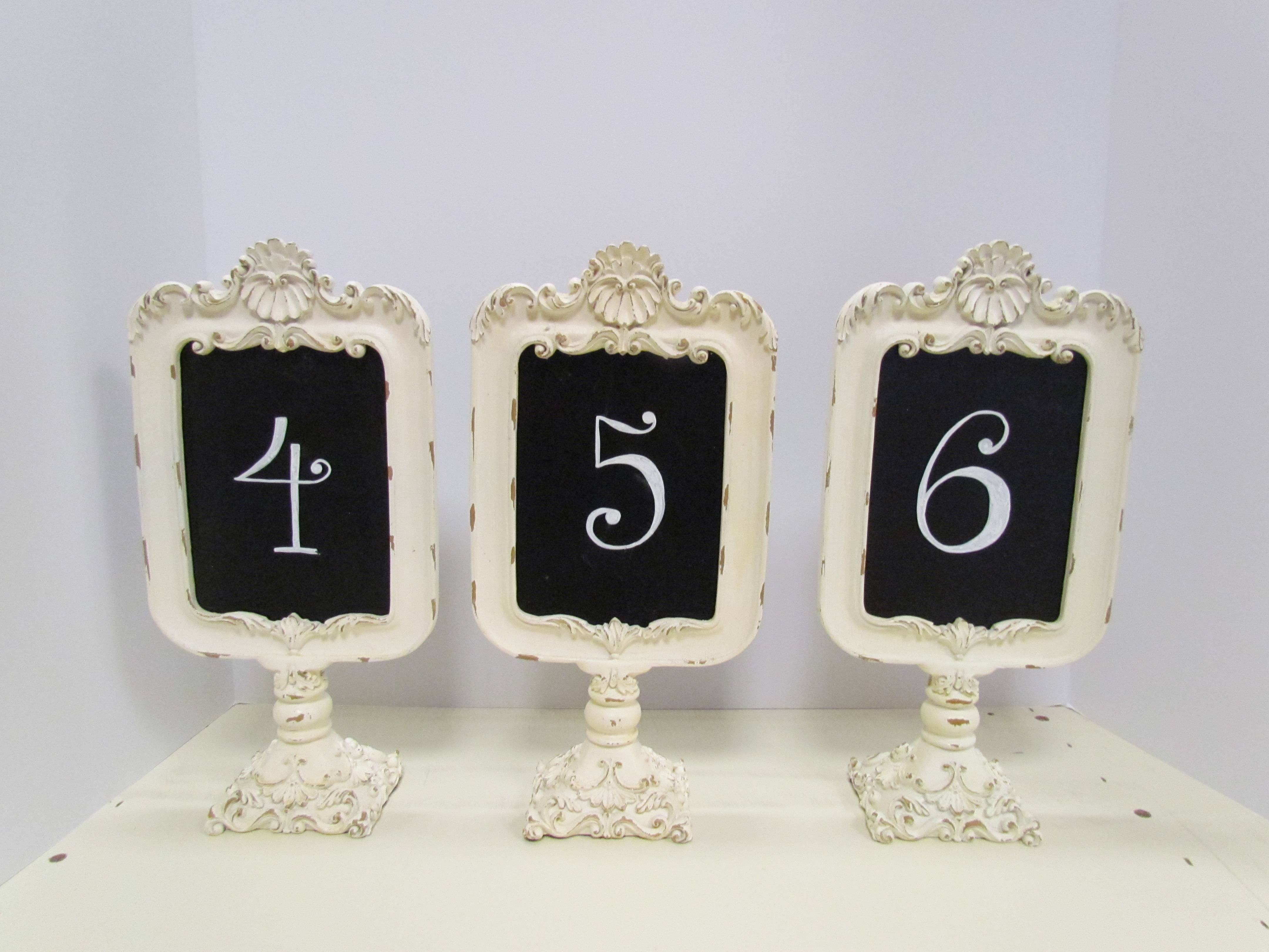 Victorian Table Numbers (Set of 9)
