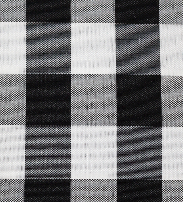 Black & White Checkered Linen