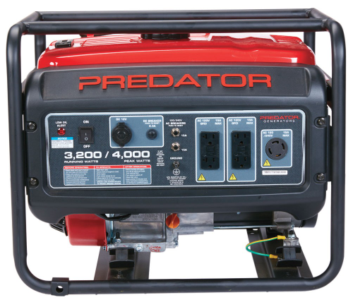 4000 Peak/3200 Running Watt Generator, 6.5 HP