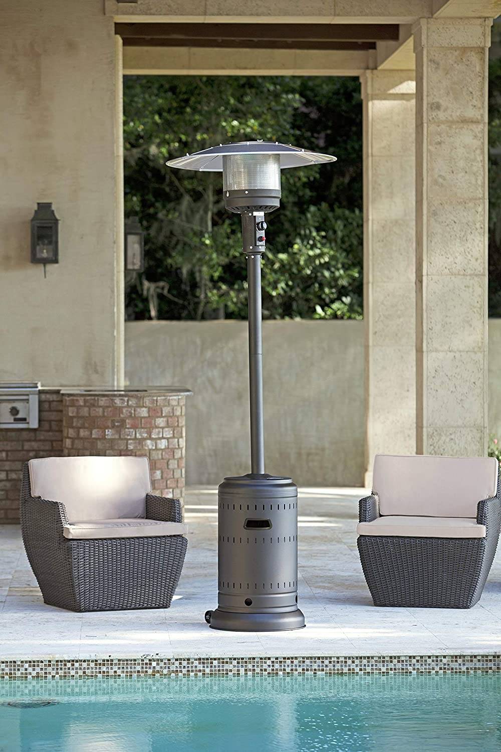 Gray Patio Heater