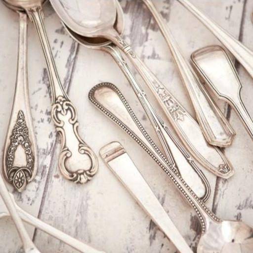 Mismatched Stainless Steel Serving Spoons