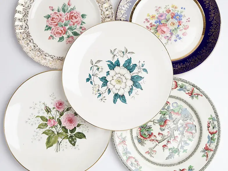 Mismatched Bread & Butter Plates