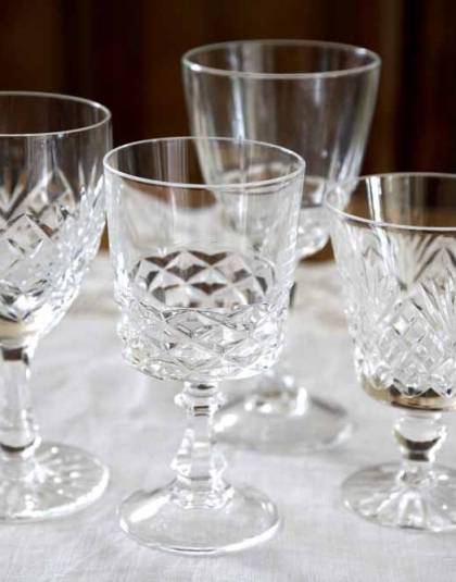 Mismatched Water Glasses