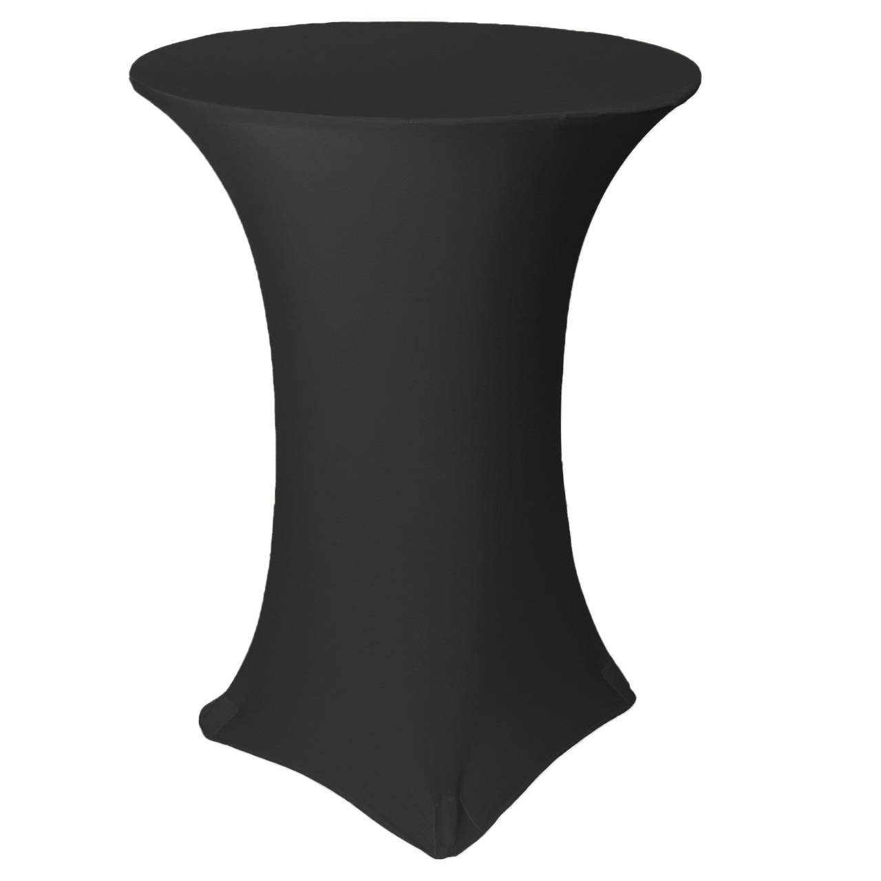 32" Black Spandex Cocktail Linen