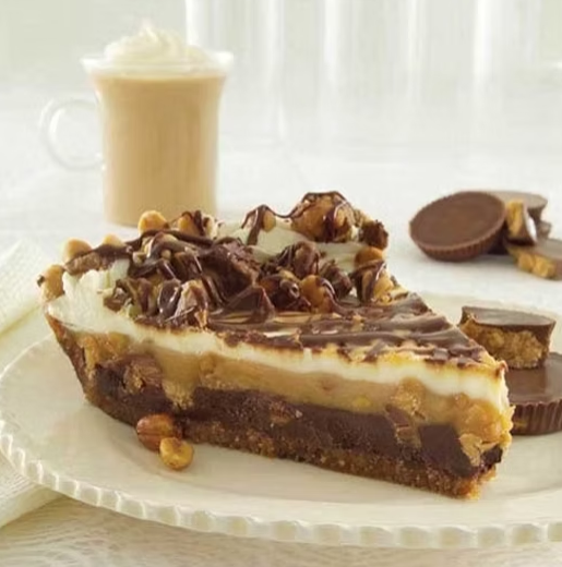 Chocolate Peanut Butter Pie with Reese's