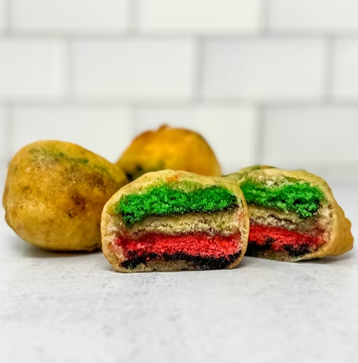 Fried Rainbow Cookies