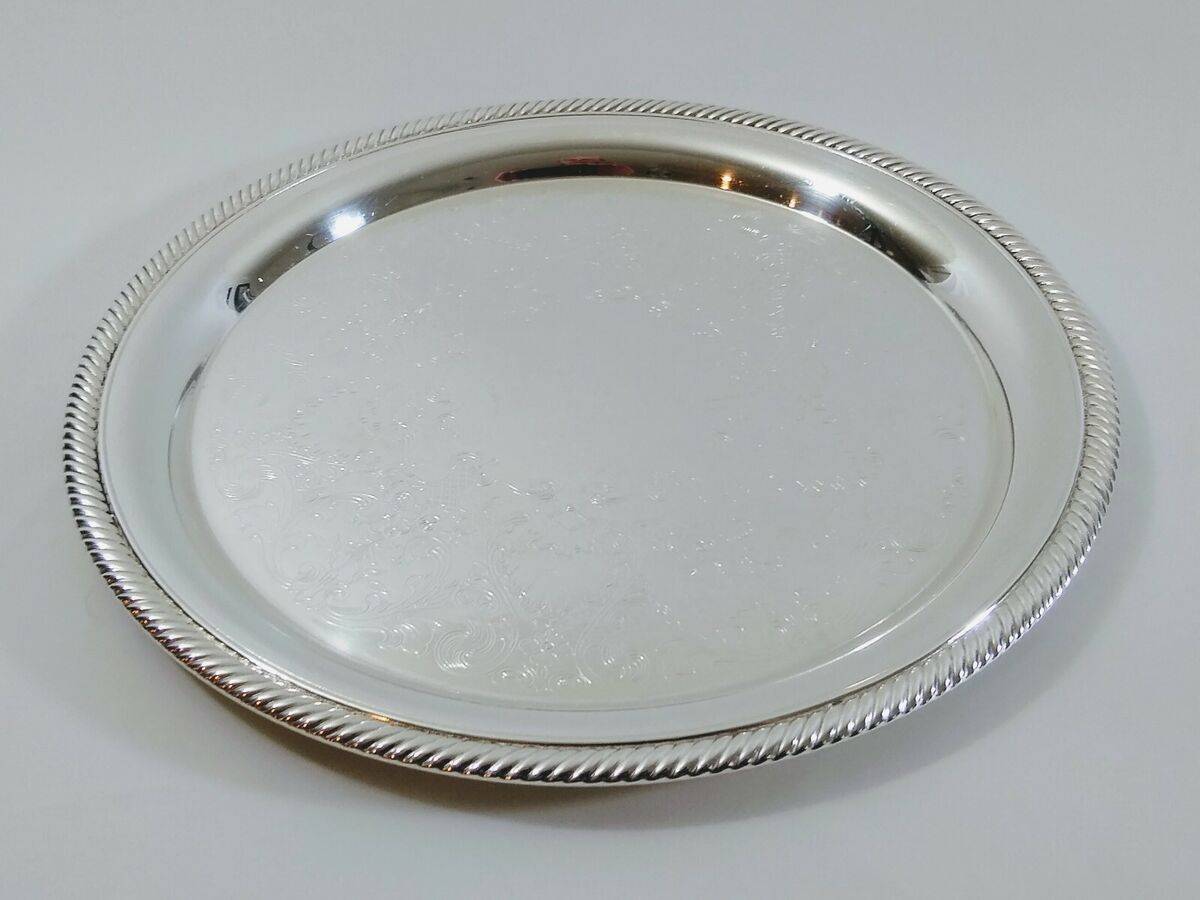 12" Stainless Steel Hors d'oeuvre Serving Platter